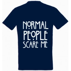 Μπλούζα  T-Shirt  Normal People Scare Me 